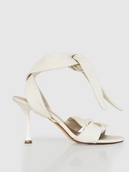 Bad Liar Leather Tie Heeled Sandal