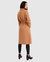 Boss Girl Double-Breasted Lined Wool Coat - Camel