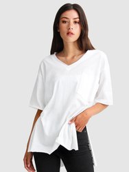 Brave Soul Oversized T-Shirt - White