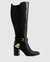 Breton Knee High Boot - Black