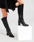 Breton Knee High Boot - Black - Black