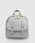 Camila Leather Backpack - Grey - Grey