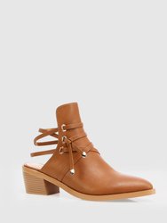 Can't Be Tamed Open Back Boot - Tan