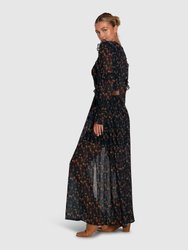 Come As You Are Floral Maxi Dress - Navy