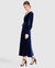 Current Mood Velvet Wrap Dress - Royal Blue