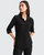 Eclipse Rolled Sleeve Blouse - Black