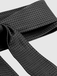 Escalate Perforated Leather Belt - Black