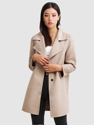 Ex-Boyfriend  Wool Blend Oversized Jacket - Sand - Sand