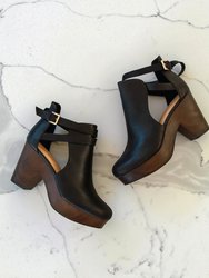 Fearless Clog Ankle Boot - Black/Chocolate