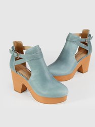 Fearless Clog Ankle Boot - Stonewash Blue