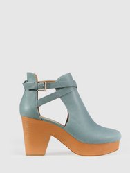 Fearless Clog Ankle Boot - Stonewash Blue