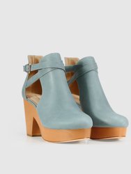 Fearless Clog Ankle Boot - Stonewash Blue