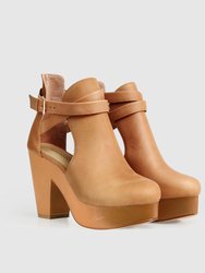 Fearless Clog Ankle Boot - Tan