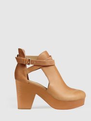 Fearless Clog Ankle Boot - Tan - Tan