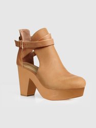 Fearless Clog Ankle Boot - Tan