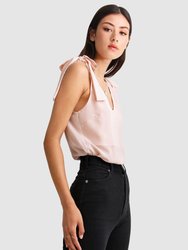 Feel For You V-Neck Top - Blush