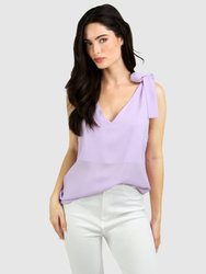 Feel For You V-Neck Top - Lilac