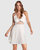 Feel It Still Lace Trim Mini Dress - White