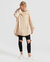 Heavy Hearted Detachable Hooded Coat - Pale Oat