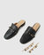 How It Feels Charm Loafer Mule - Black