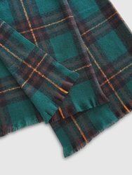 I'll Be Waiting Scarf- Green Plaid