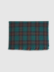 I'll Be Waiting Scarf- Green Plaid