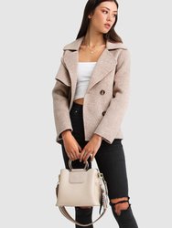 I'm Yours Wool Blend Peacoat - Beige