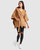 Jackson Landing Wool Blend Cape Coat - Dark Camel