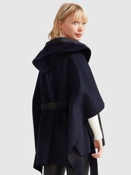 Jackson Landing Wool Blend Cape Coat - French Navy