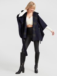 Jackson Landing Wool Blend Cape Coat - French Navy - French Navy