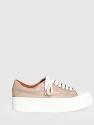 Just A Dream Croc Leather Sneaker - Blush
