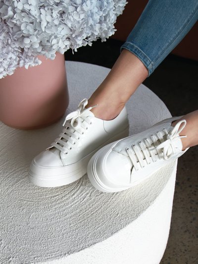Belle & Bloom Just A Dream Croc Leather Sneaker - White product