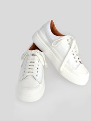 Just A Dream Croc Leather Sneaker - White