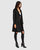 Last Chance Wool Blend Moto Coat - Black