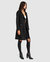 Last Chance Wool Blend Moto Coat - Black