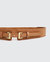 London Fog Leather Waist Belt - Brown