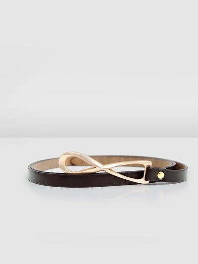 Belle & Bloom London Mood Leather Tie Belt - Black product
