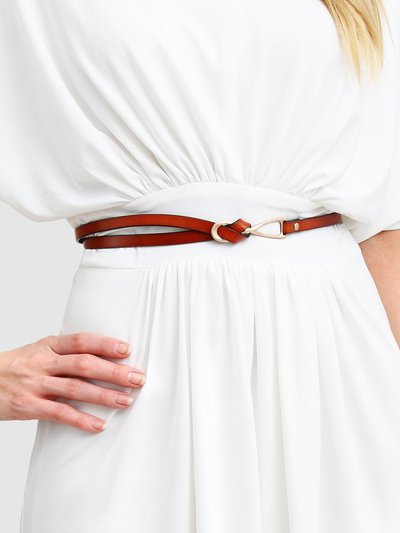 Belle & Bloom London Mood Leather Tie Belt - Brown product