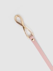 London Mood Leather Tie Belt - Pink