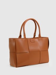 Long Way Home Woven Tote - Camel