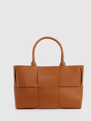 Long Way Home Woven Tote - Camel