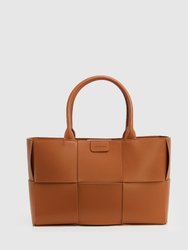 Long Way Home Woven Tote - Camel - Camel