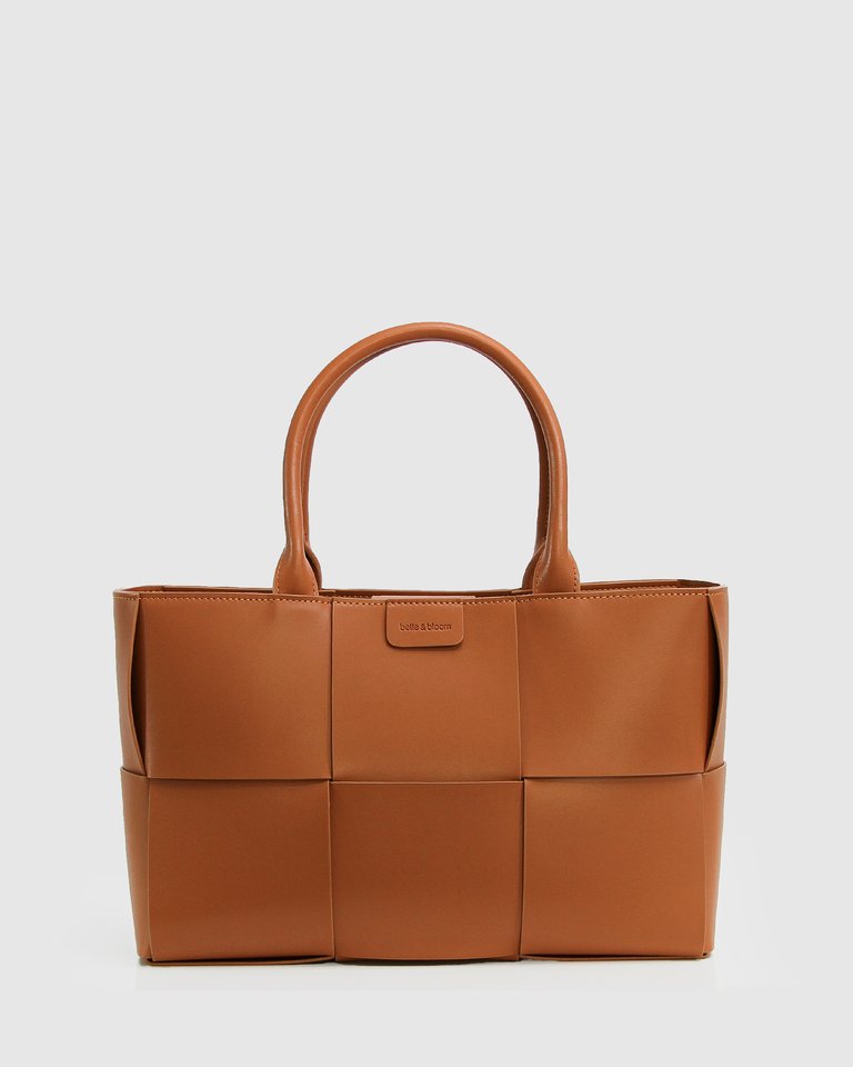 Long Way Home Woven Tote - Camel - Camel