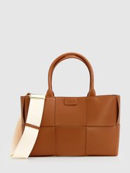 Long Way Home Woven Tote - Camel