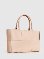 Long Way Home Woven Tote - Latte