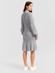 Love Letter Knit Dress - Grey