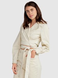 Love Lies Wrap Jacket - Ivory