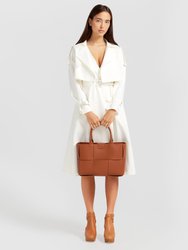 Manhattan Cropped Trench - Off-White