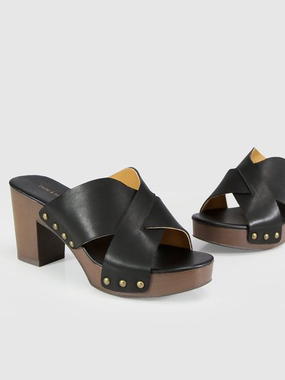 Belle & Bloom Midtown Clog Mule - Black/Chocolate product