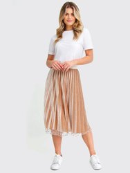 Mixed Feeling Reversible Skirt - Beige